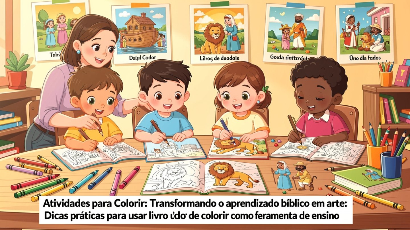 Atividades para Colorir: Transformando o aprendizado bíblico em arte