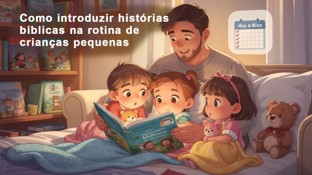 Como introduzir histórias bíblicas na rotina de crianças pequenas